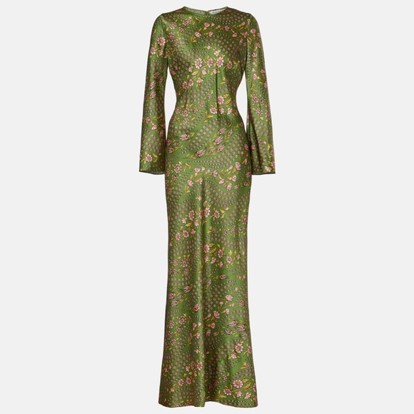 Veronica Beard Gemma Silk-Blend Satin Maxi Dress $698 NEW with tag - Picture 13 of 13